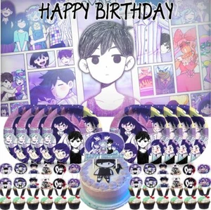 Omori Party Supplies Birthday Decorations Plates Banner Cake Toppers Set Deco... - Picture 1 of 7