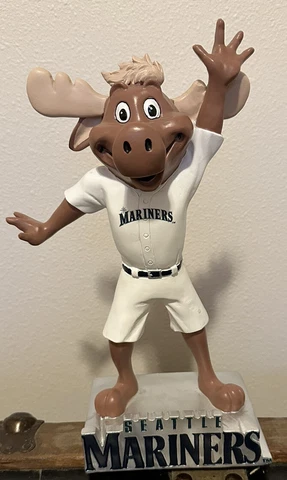 Vintage Rare MLB Seattle Mariners Moose Mascot 12” Promo Statue Figure -2018 Cover