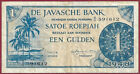 Niederländisch Indien/Netherlands Indies Javasche Bank P98 1 Gulden/Roepiah 1948