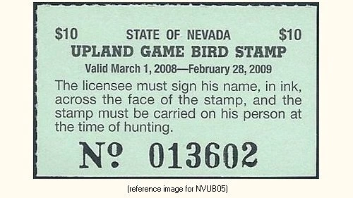 D2K Nevada Upland Game 2008 $10.00 - Image 1 of 1
