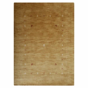 Hand Knotted Loom Wool 5'x8' Area Rug Contemporary Gold BBH Homes BBL00224 - Picture 1 of 7