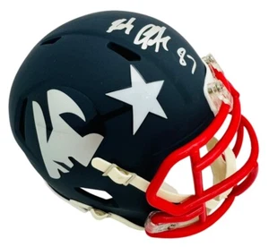 Rob Gronkowski New England Patriots Signed Amp Mini Helmet Speed Beckett COA - Picture 1 of 2