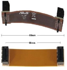 nVidia SLI Bridge Brücke flexibel flex 60mm NEU OVP 6cm new Adapter cable Kabel - Afbeelding 1 van 1