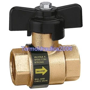 Caleffi 323040 Kugelhahn mit Rückschlagventil F/F D 1/2 Flügelgriff - Bild 1 von 1
