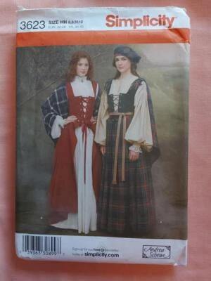 Simplicity 3623 Misses' Blouse, Skirt, Vest, Hat & Shawl Costume Pattern Sz 6-12 - Image 1 of 2
