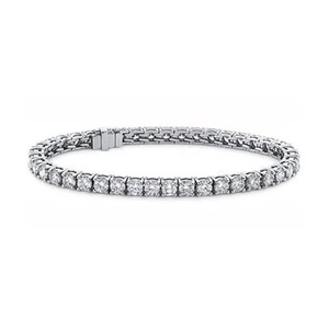 Pulsera de tenis tradicional de corte redondo para dama de 7,00 quilates - Imagen 1 de 3
