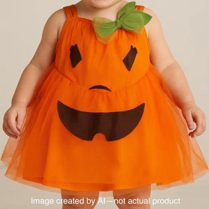 Kürbis Tüll Kleid Halloween Kostüm für Kinder Pottery Barn, 3t - Bild 1 von 5