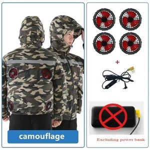 New Casual Loose Cooling Electric Fan Air Conditioning Suit Men ConstructionSite - Picture 1 of 25