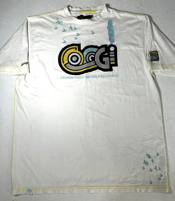 Camiseta Coogi Para Hombre XXL 2XL Blanca Logo Deletreado Bordado Y2K Hip Hop Foto 1 de 4