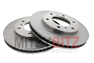 FRONT BRAKE DISCS FOR MITSUBISHI L200 KA4T Series 4 2.5 DiD - Picture 1 of 6