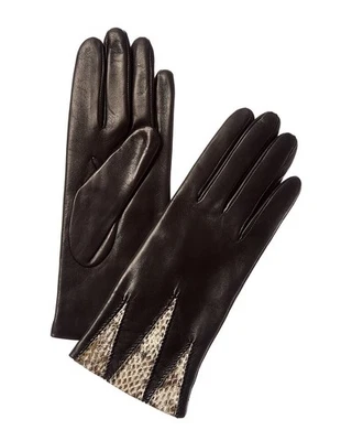 Portolano Animal Print Leather Gloves Women's - Image 1 of 2