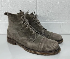 Allen Edmonds Normandy Roughout Cap-toe Taupe Boots / Men’s 11.5 - Picture 1 of 12