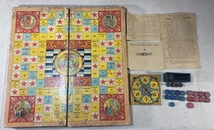 Vintage 1905 McLOUGHLIN BROS "SKIP, FOX & GEESE, MESSENGER BOY" Board Game! - Picture 1 of 17