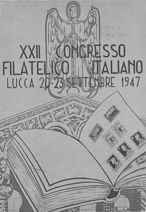 28-49) CARTOLINA LUCCA XXII CONGRESSO FILIATELICO ITALIANO 1947 FERRARA - Imagen 1 de 2