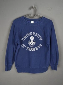 University Of Toronto 1980s Navy Blue Champion Sweatshirt S Damen - Bild 1 von 9