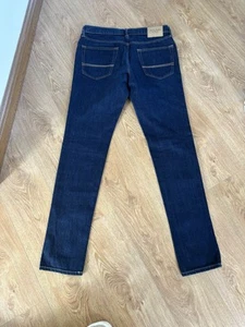 Abercrombie & Fitch Super Skinny Size 34w 34L Navy Mens Jeans - Picture 1 of 6