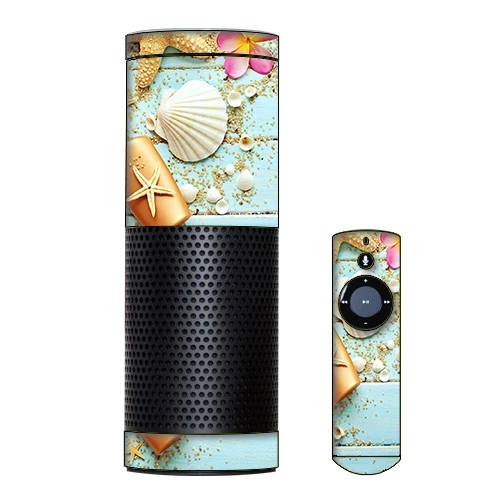 Skin Decal Vinyl Wrap for Amazon Echo Device / Seashell - Image 1 of 1