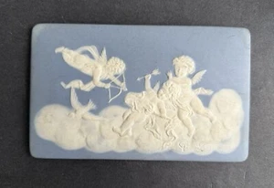 Ancienne plaque décorative biscuit porcelaine Limoges signé Camille Tharaud ange - Picture 1 of 7