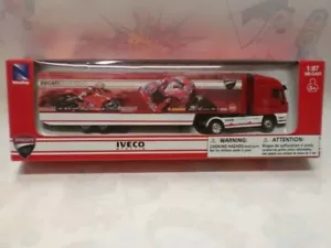NEW RAY 1/87 - CAMION IVECO STRALIS DUCATI MOTO GP - Foto 1 di 1