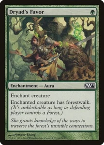 4x Dryad's Favor M11 #169 Magic The Gathering Core 2011 Magic English Casi Nuevo/Desjugar tarjeta C común - Imagen 1 de 1