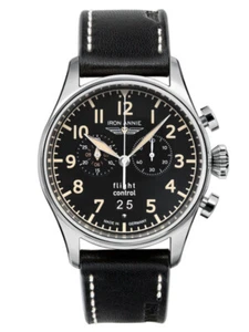 Iron Annie Herrenuhr Lederband Flight Control Chronograph Großdatum Big Date 518 - Photo 1 sur 1