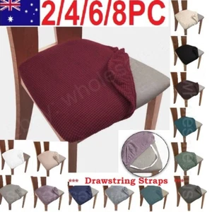 2-8 PCS Dining Chair Covers Spandex Cover Wedding Banquet Party Cushion Dinning - Picture 1 of 31