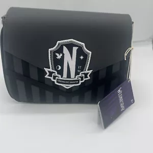 Loungefly X Wednesday Addams Nevermore Thing Cosplay Crossbody Bag NWT - Picture 1 of 7