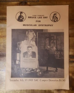 5 Autographs 1983 BRUCE LEE Day for Muscular Dystrophy Special Souvenir Program - Picture 1 of 13