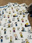Peanuts Womens' Plus Snoopy Charlie Brown And The Crew Sleep Pajama Shirt 1X