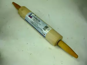 Vintage Forest Industries Rolling Pin legno duro con etichetta NOS 2 1/4" x 10 7/8" - Foto 1 di 10