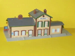 Faller - Bahnhof "Kirchbach" mit Ausschmückung - B-104 - 1/87 H0 - fertig gebaut - Bild 1 von 4