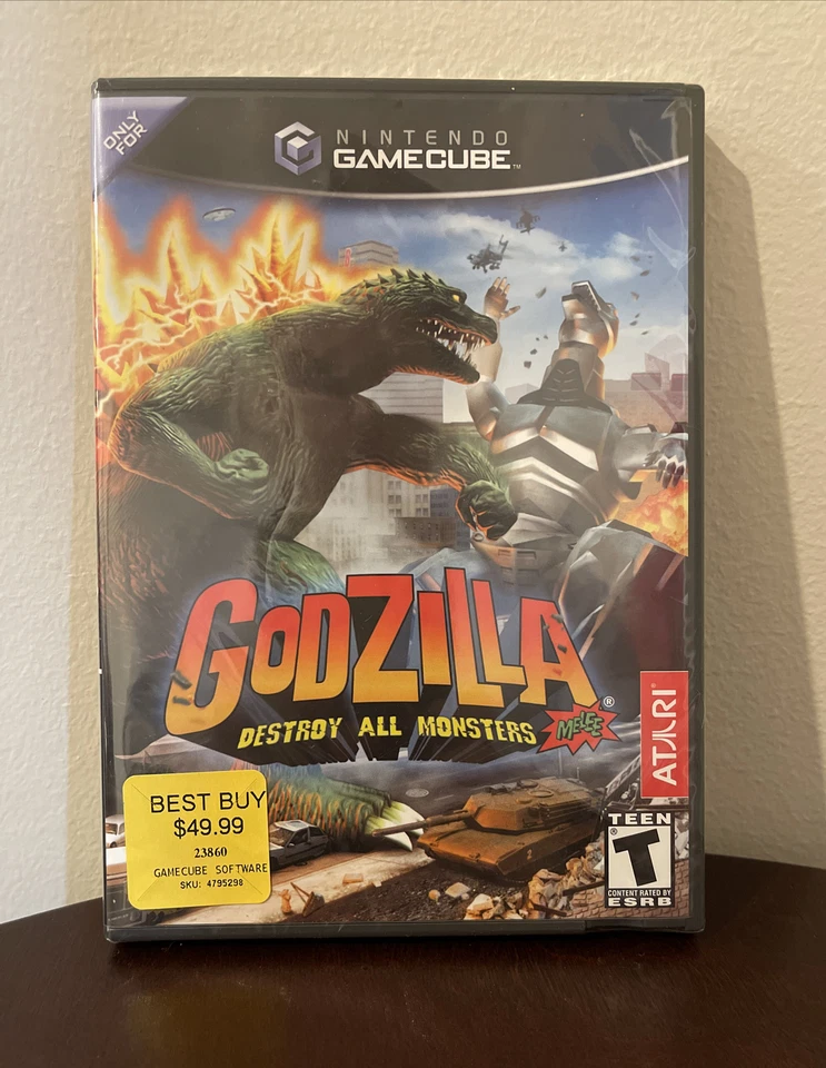 Godzilla Destroy All Monsters Melee (Nintendo GameCube, 2002) SEALED BLACK LABEL - Image 1 of 4