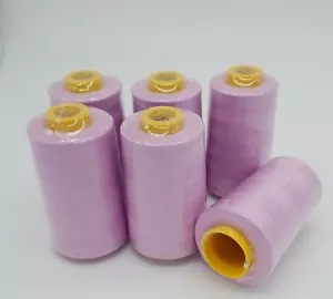 6 Big Spools Lilac T27 S2 Quality Serger Sewing Machine Thread 6000 YARDS / Cone - Picture 1 of 5