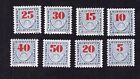 Liechtenstein 1940 lot de timbres Porto Mi#21-28 MH CV=52,8$ lot 2