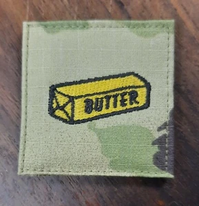 US Army OCP Rank 2nd LT Butter Bar Joke Morale Patch w Hook Uniform Made USA - Picture 1 of 1