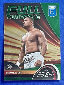 Montez Ford 2023 Panini Elite WWE FULL THROTTLE GREEN PARALLEL Card #10 - Picture 1 of 2