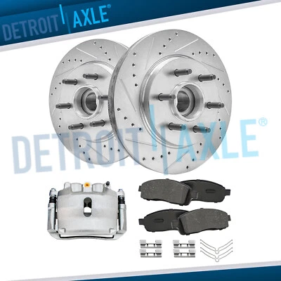 Pinza derecha rotores delanteros perforados tracción trasera 5 piezas para Ford F-150 2004 2005 Foto 1 de 4