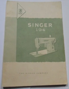 Original SINGER 194 Sewing Machine User Operator's Instruction Manual - Picture 1 of 4