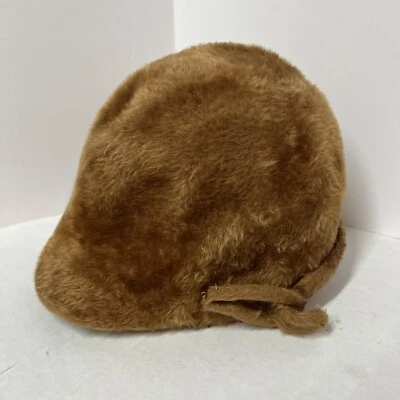 "Sombrero de piel original vintage Selene HB New York Cecile hecho en Italia 21,5"" alrededor" Foto 1 de 4