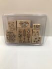 Stampin Up! Retired 2003 "I Like Your Style" Set of 7 Rubber Stamps