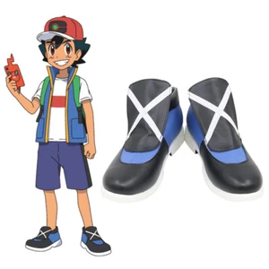 Pocket Monsters New series Ash Ketchum Satoshi Cosplay Shoes Boots C006 - Picture 1 of 5