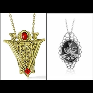 Collana 2 pezzi Crepuscolo Rosalie's New Moon Crest Torre Ciondolo REPLICA - Foto 1 di 3