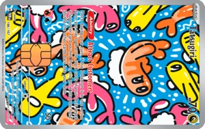 Tatsugiri Credit Debit Card Sticker holographic - Bild 1 von 2