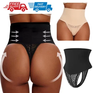 Women Thong Pants Shaper Brief Shapewear Slim Tummy Control Underwear Panties AU - Picture 1 of 16