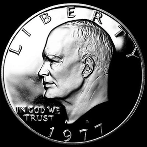 1977 S Eisenhower MInt Proof Dollar ~  U S Coin from Original Proof Set - Picture 1 of 2