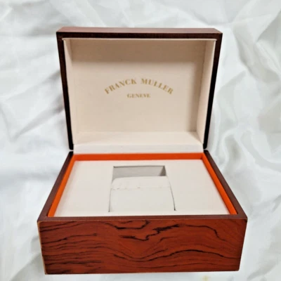 Genuine Swiss Franck Muller Geneve Watch Box Wood Brown Box Only - Image 1 of 4