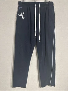 Lacoste Men’s Sleepwear Drawstring Pants/Sweatpants Dark Blue Size Large - Picture 1 of 6