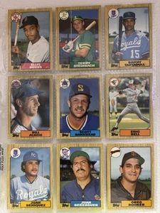 1987 Topps Traded, 131 Card Lot, Burks, Tartabull, Steinbach, Raw, Incomplete - Picture 1 of 22