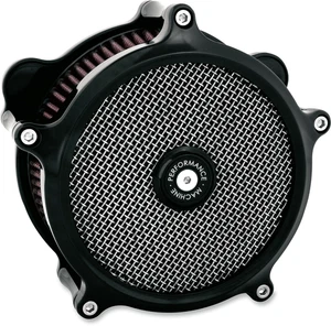 Performance Machine Super Gas Air Cleaner Twin Cam/Evolution Black 0206-2151-B - Picture 1 of 1
