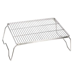 ZORMY 17" Large Folding Campfire Grill, 304 Stainless Steel Firepit Grill Gra... - Picture 1 of 7